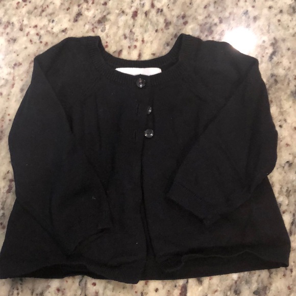 Old navy black three bottom baby cardigan - Picture 1 of 1